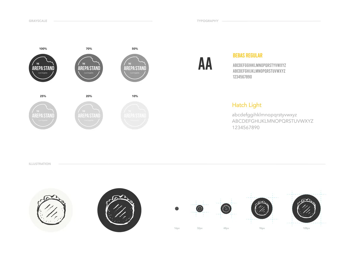 Color palette and branding